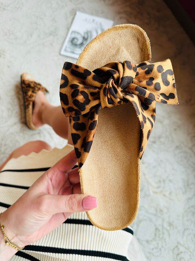 Romi Leopard Slides · 1