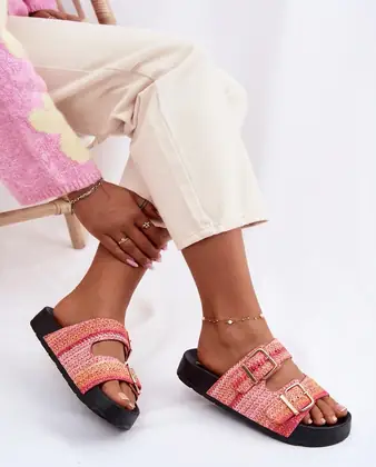 Anika Fuchsia Slides