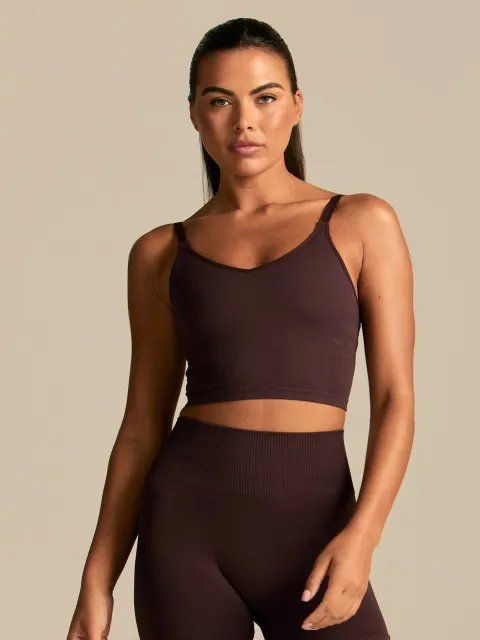 Power Built-In Bra Tank | Cafe Noir
