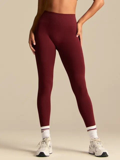 Power Enhanced High Waist Leggings | Oxford Red